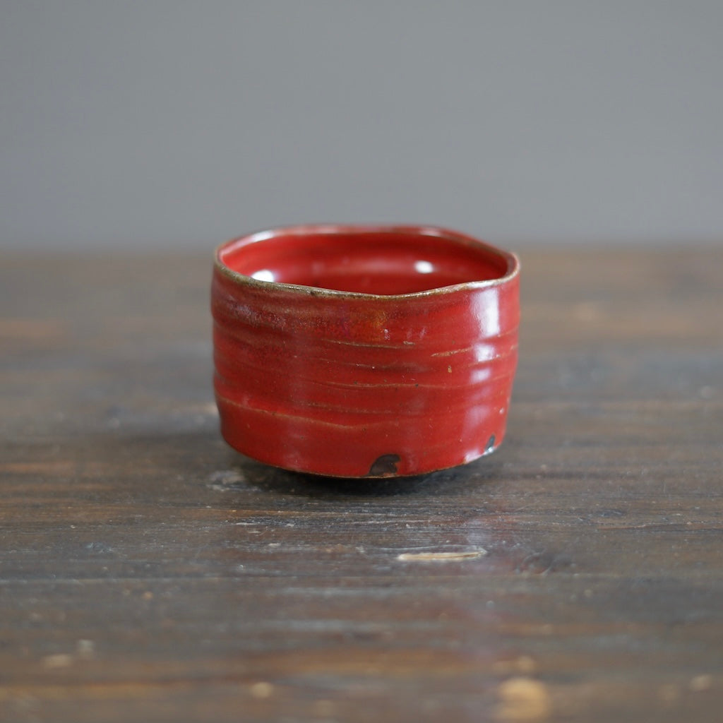 Wood Fired Red Tea Bowl #SY759