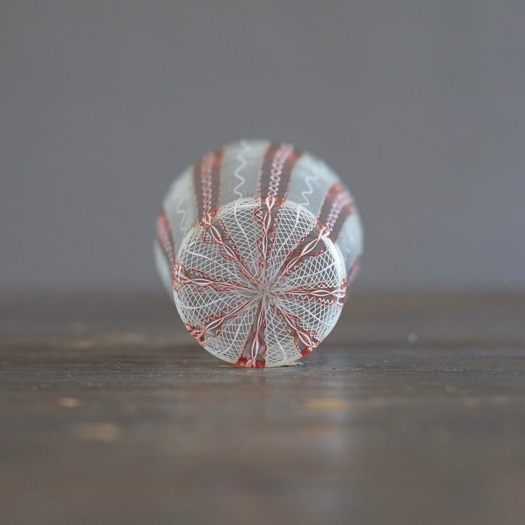 Orange Lace Glass Tumbler #U26B