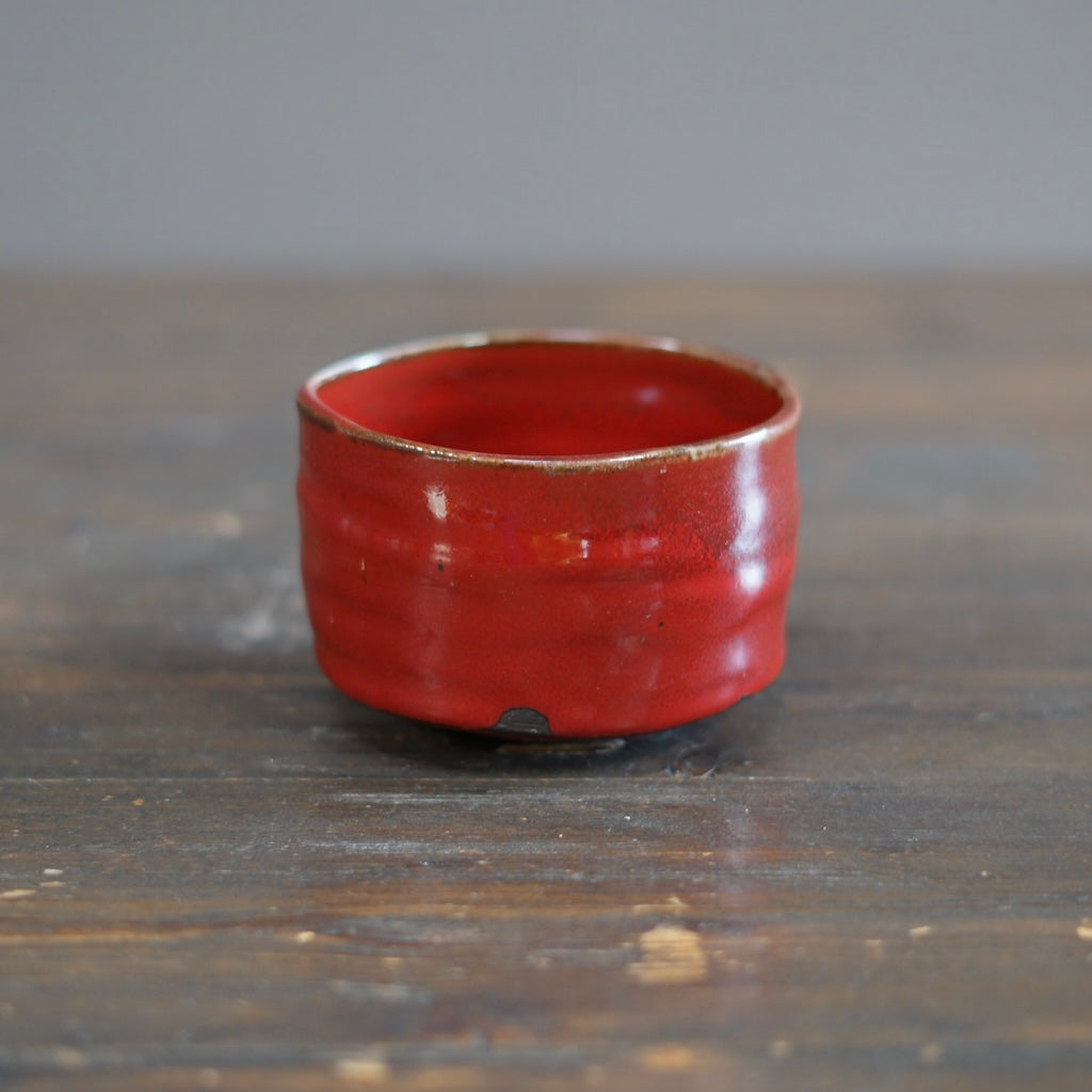 Wood Fired Red Tea Bowl #SY761