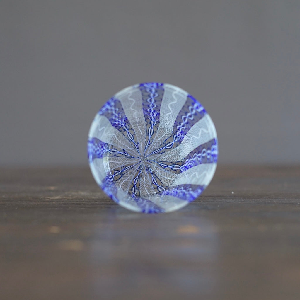 Blue Lace Glass Tumbler #U26D