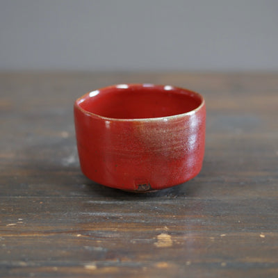 Wood Fired Red Tea Bowl #SY764