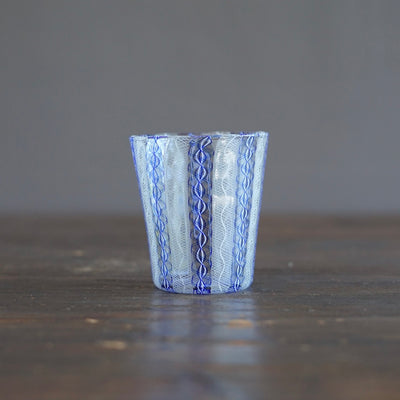 Blue Lace Glass Tumbler #U26E