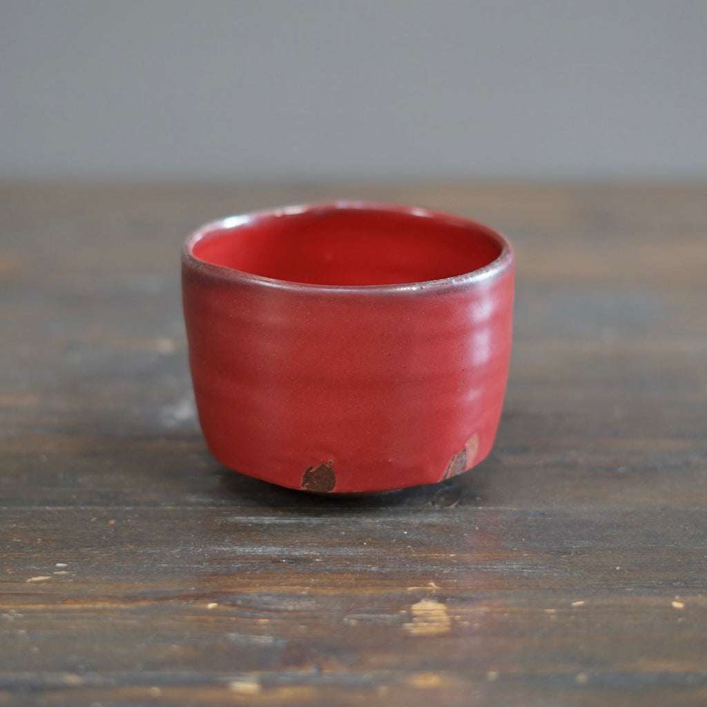Wood Fired Red Tea Bowl #SY765