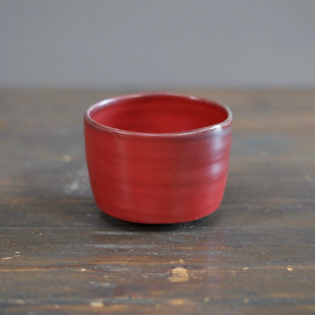 Wood Fired Red Tea Bowl #SY765