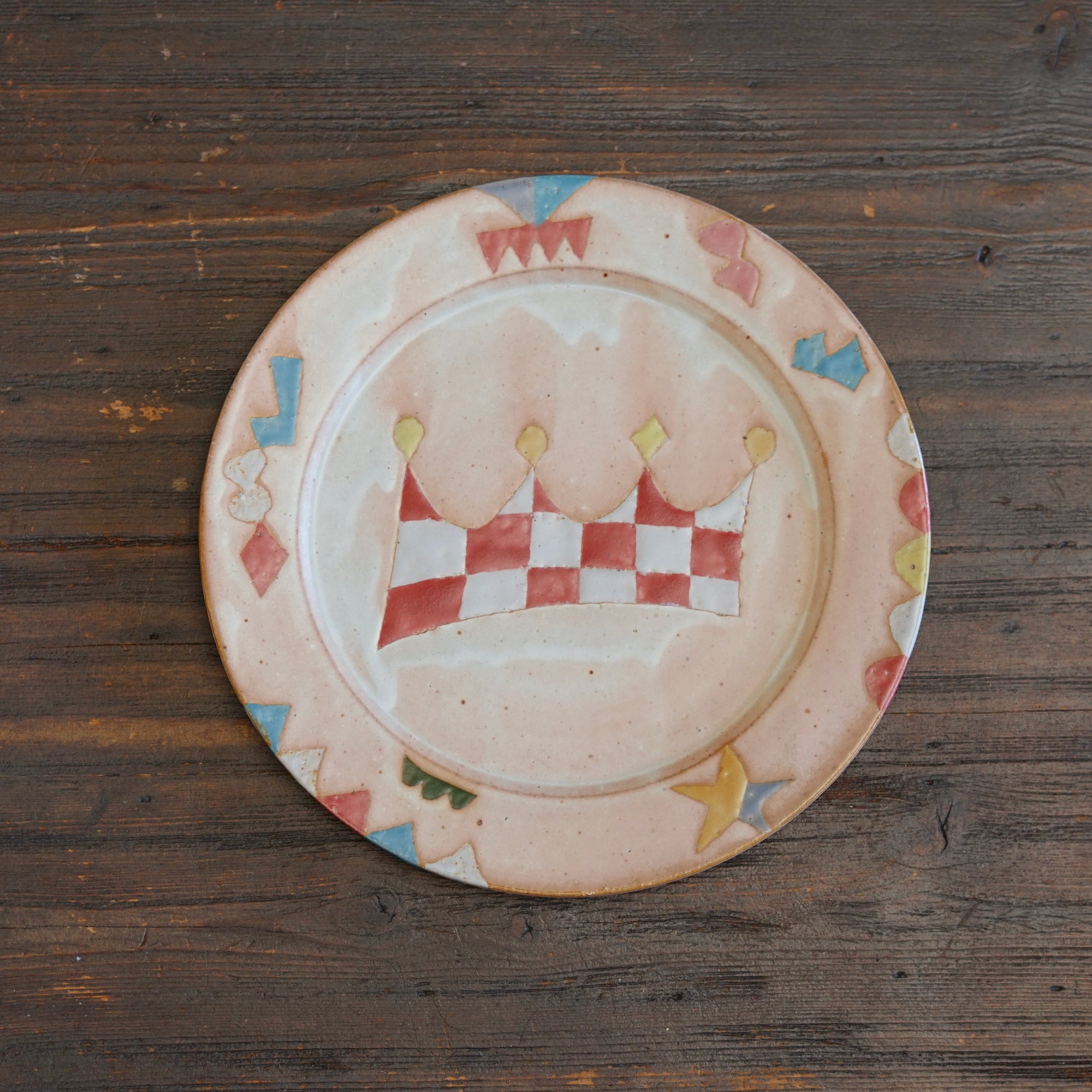 Checkered Circus Plate #KB19D
