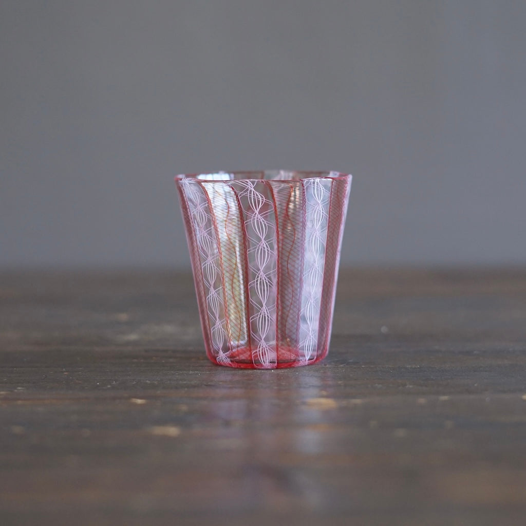 Pink Lace Glass Tumbler #U26i