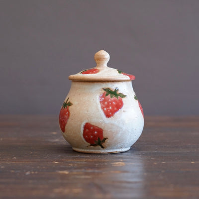 Strawberry Lidded Pot #KB18