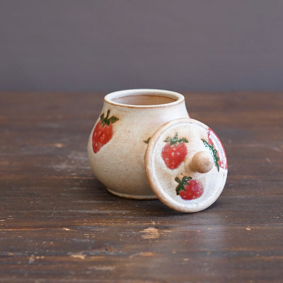 Strawberry Lidded Pot #KB18