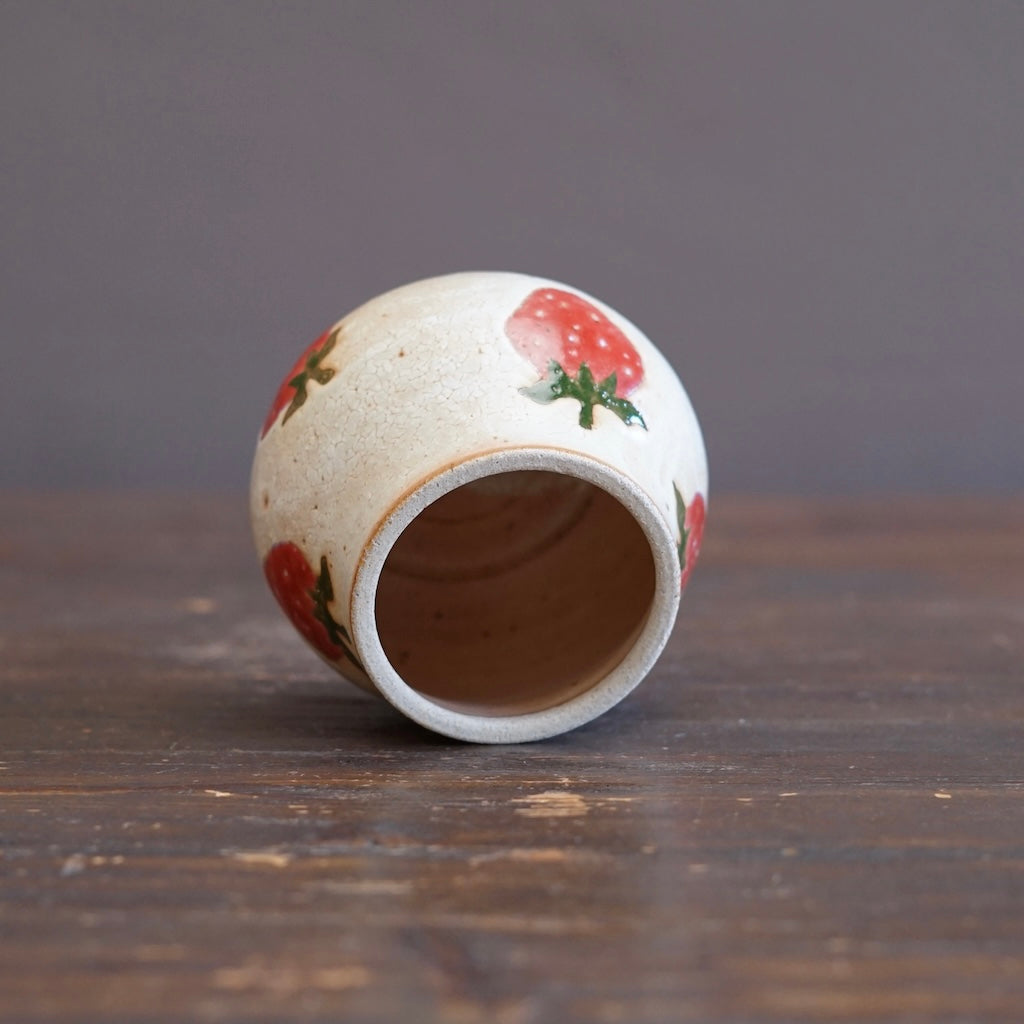 Strawberry Lidded Pot #KB18