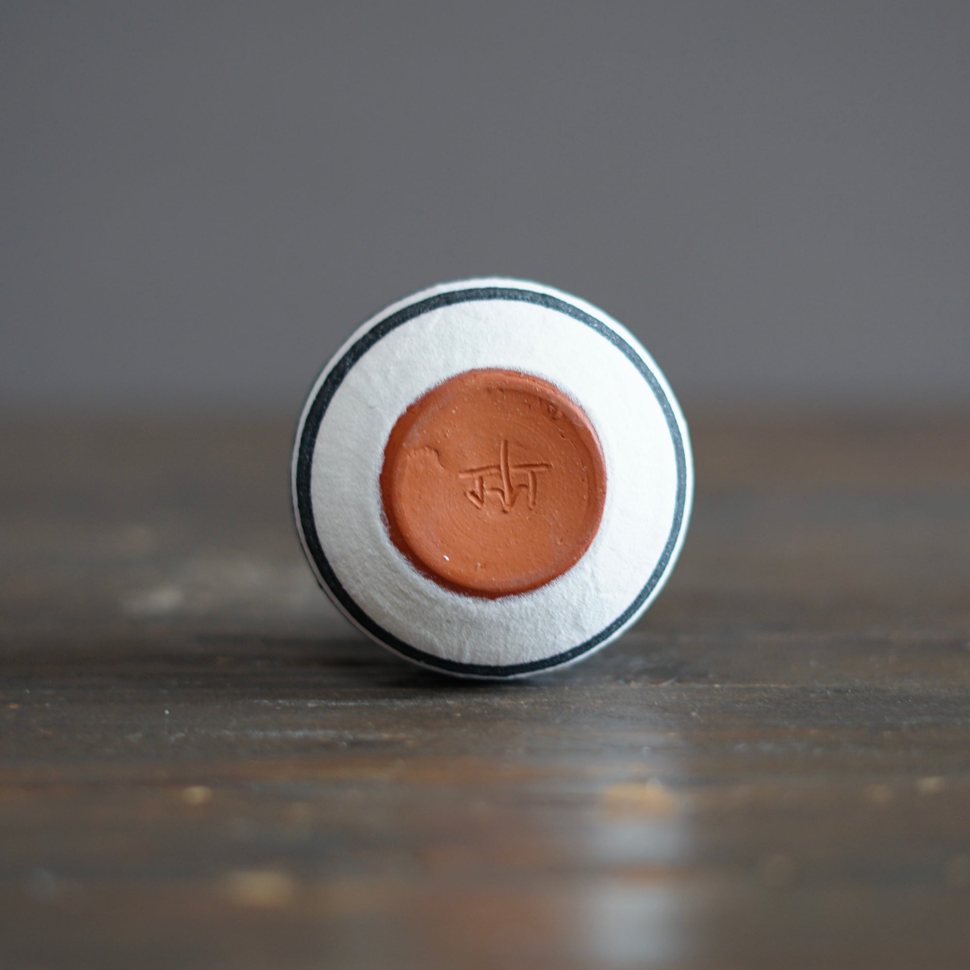 White Stripes / Green Mini Dino Vase #JT426A