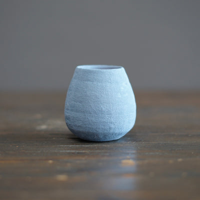 Silver Gray / Red Mini Dino Vase #JT426C