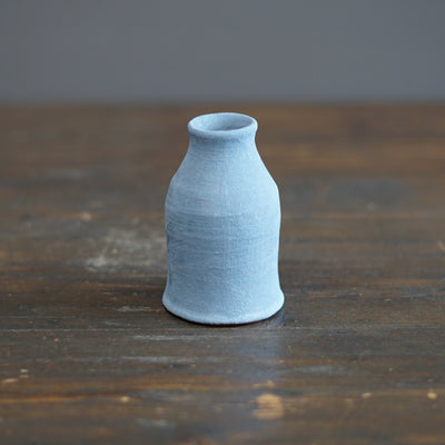 Silver Gray / Red Mini Bottle Vase #JT427A