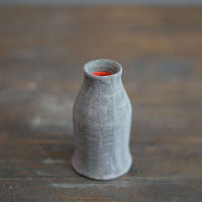 Grass / Red Mini Bottle Vase #JT427C