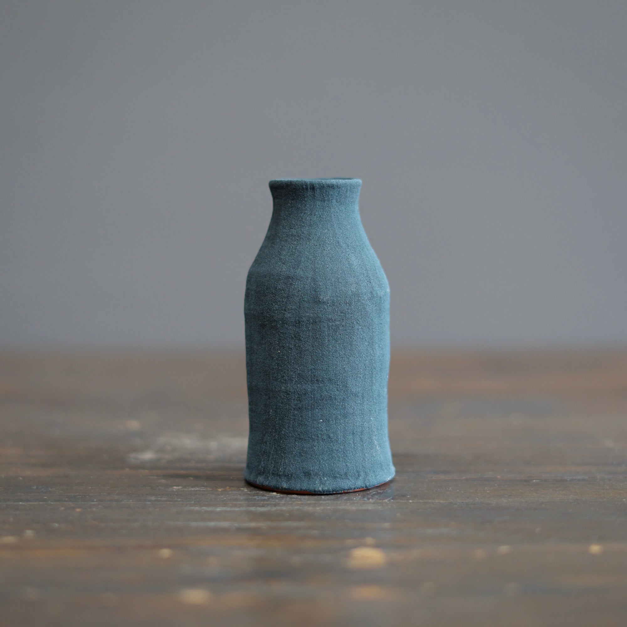 Slate Gray / Red Mini Bottle Vase #JT427E