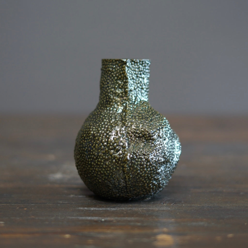 Green Caviar Small Flower Vase #LK872A