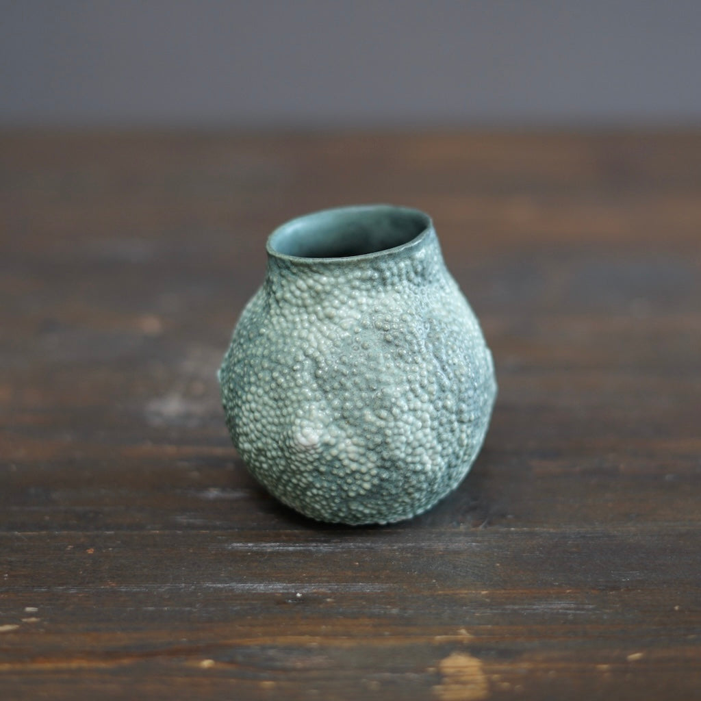 Green Caviar Small Flower Vase #LK873A