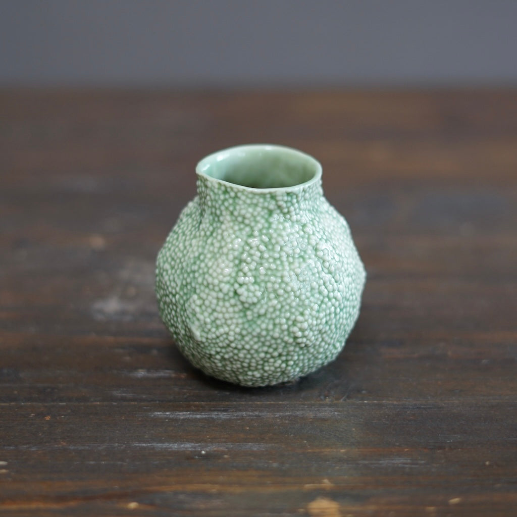 Green Caviar Small Flower Vase #LK873B