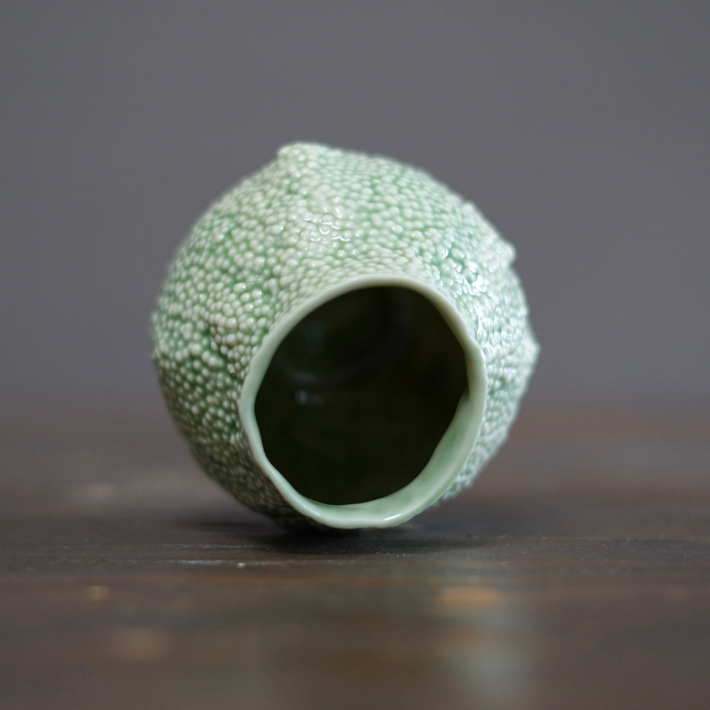 Green Caviar Small Flower Vase #LK873B