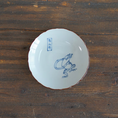 CHOJYU-GIGA Soy Plate "Dancing Frog" #Ki20V