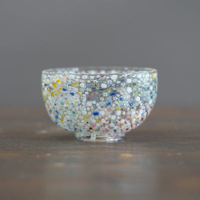 Flower Garden Murrini Tea Ceremony Bowl #F2