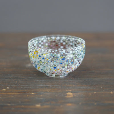 Flower Garden Murrini Tea Ceremony Bowl #F2