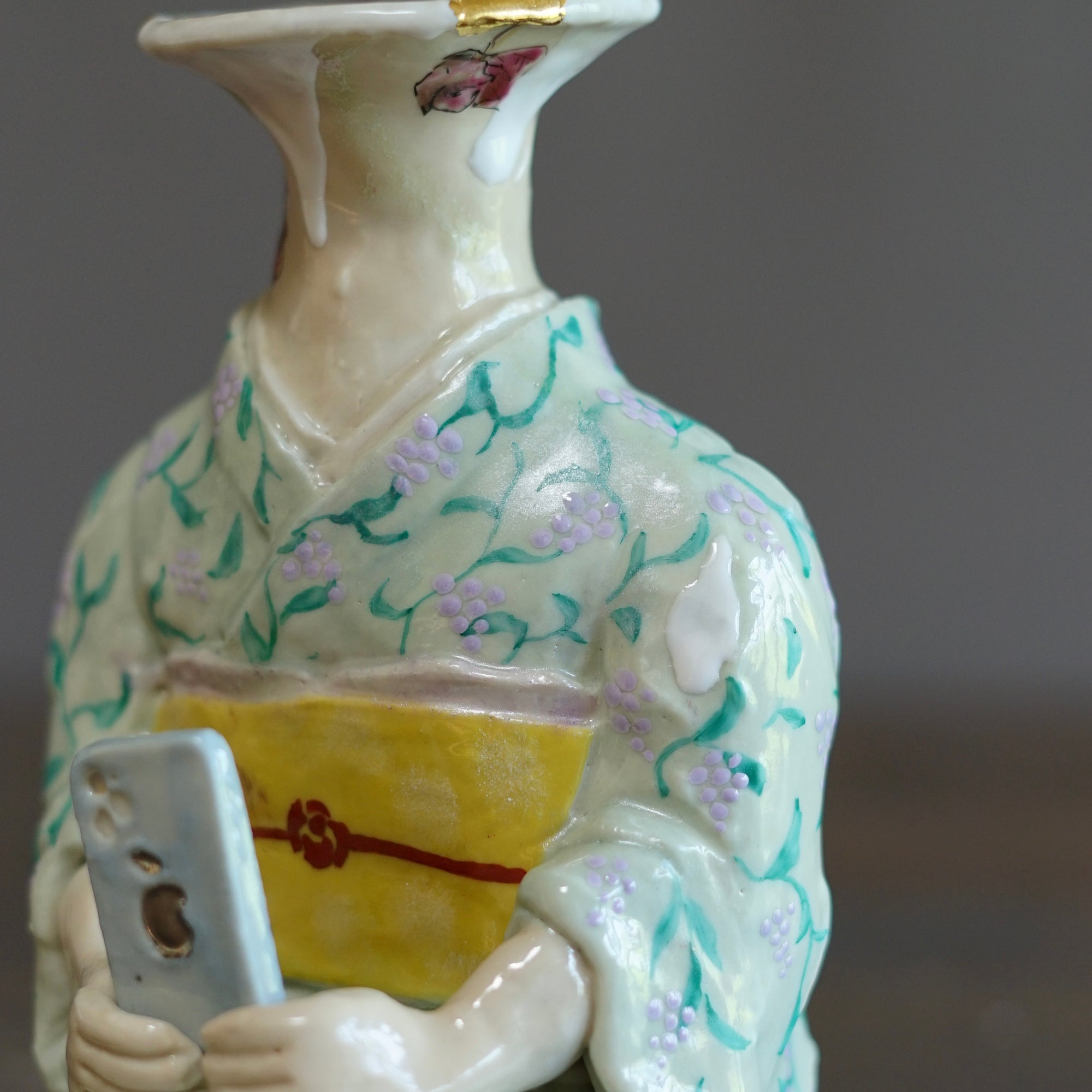 Smartphone Lady Flower Vase #MA138