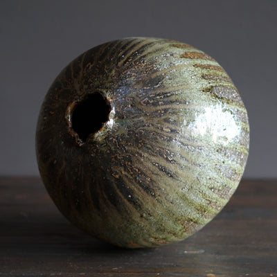 Wood Fired Orb Jar #FQ733