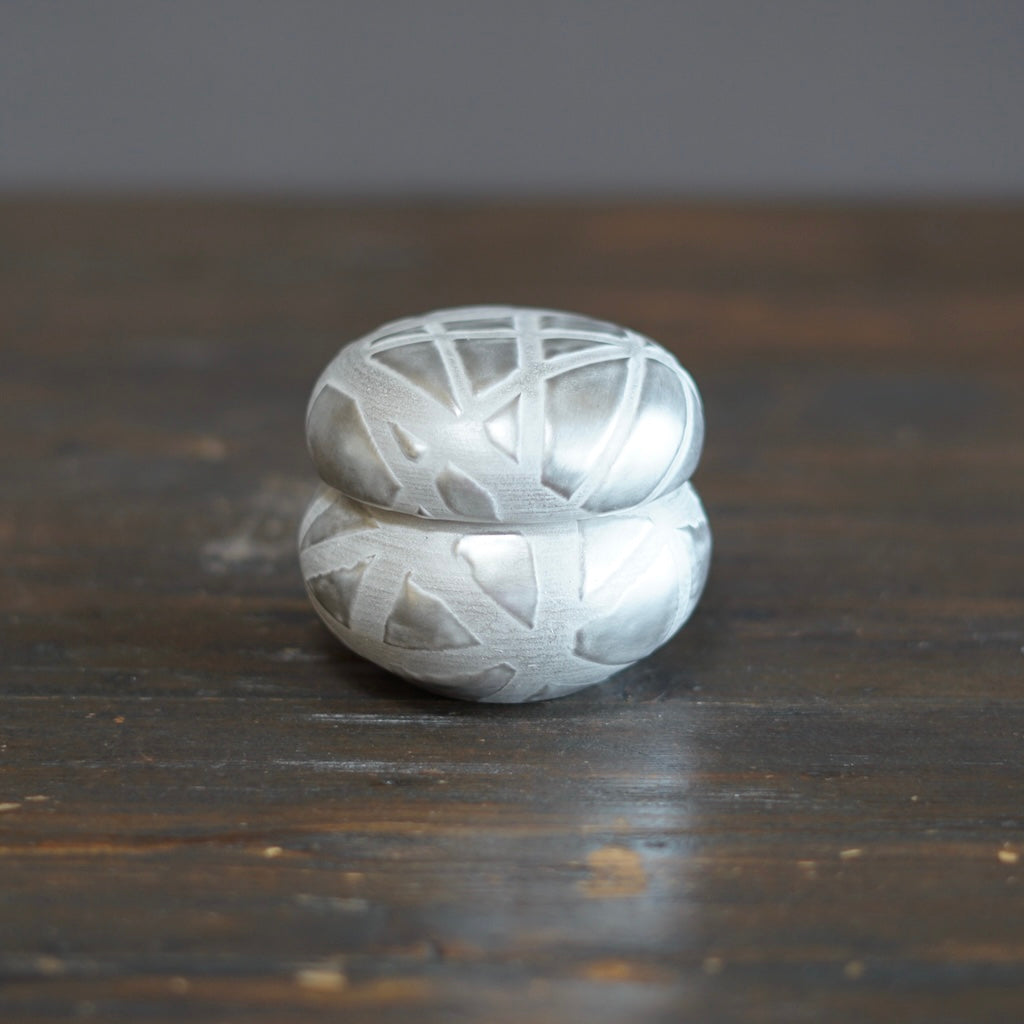 Geometric Silver Container #OMT123D