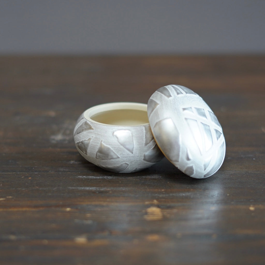 Geometric Silver Container #OMT123D