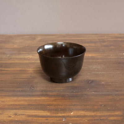 Black Lacquer Soup Bowl #E27-4