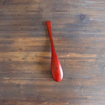 Red NEGORO Lacquer Soup Spoon #F9010