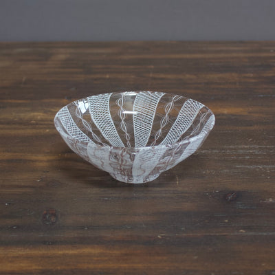 Lace Glass Dessert Bowl #U29F