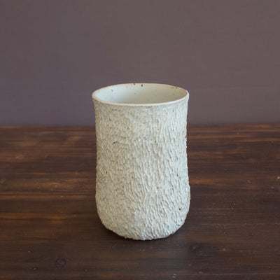 Carved White Flower Vase #LK777