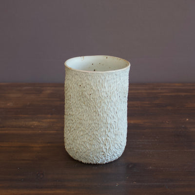 Carved White Flower Vase #LK777