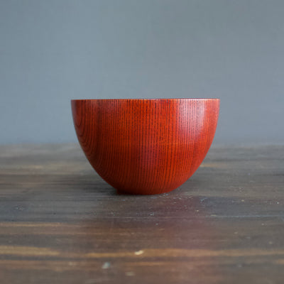 Red Lacquer TAMAYURA Soup Bowl #F20-9