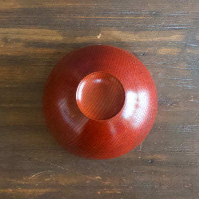 Red Lacquer TAMAYURA Soup Bowl #F20-9