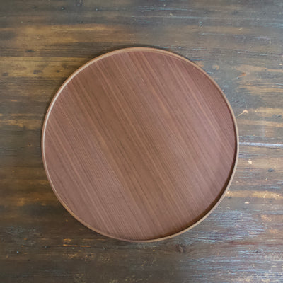 Small Walnut Circle Tray #GF22064