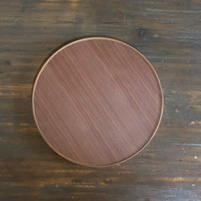 Small Walnut Circle Tray #GF22064