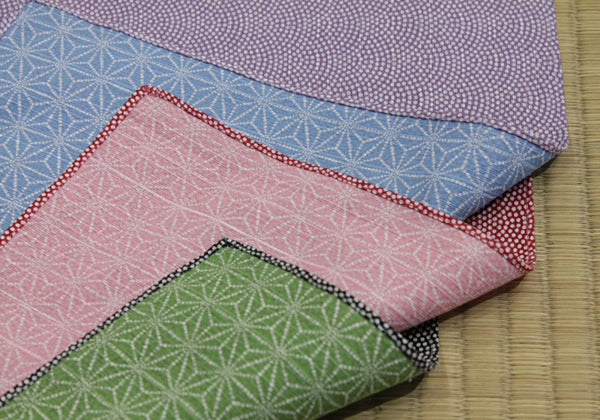 SAMEKOMON / ASAGATA Assorted Color set of 6 Dinner Napkin