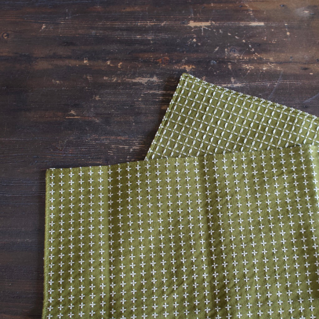 JUJISASHIKO Green Dinner Napkin