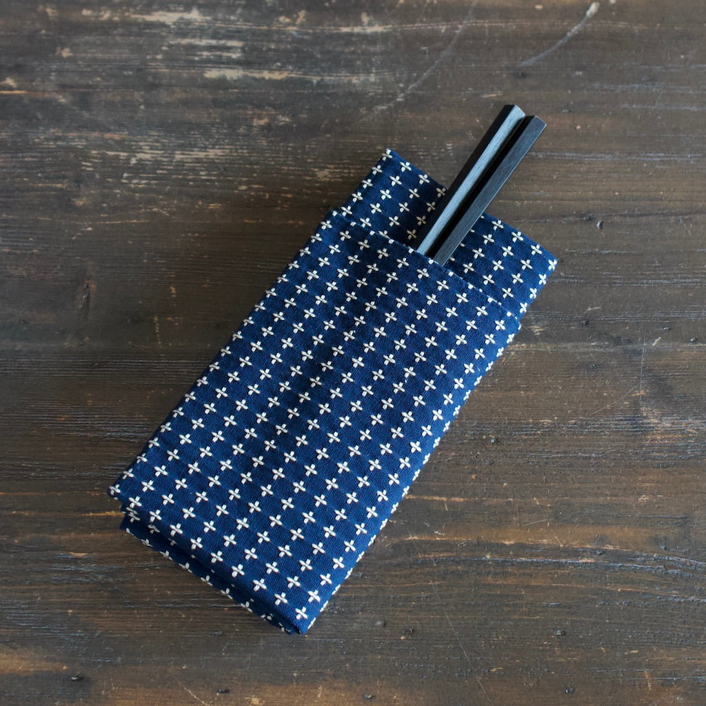 JUJISASHIKO Navy Blue Dinner Napkin