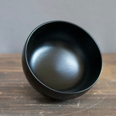 Lacquer Bowl Black #NN196 by Hiroaki Yazawa