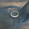 Round Spikes Ring Sterling Silver