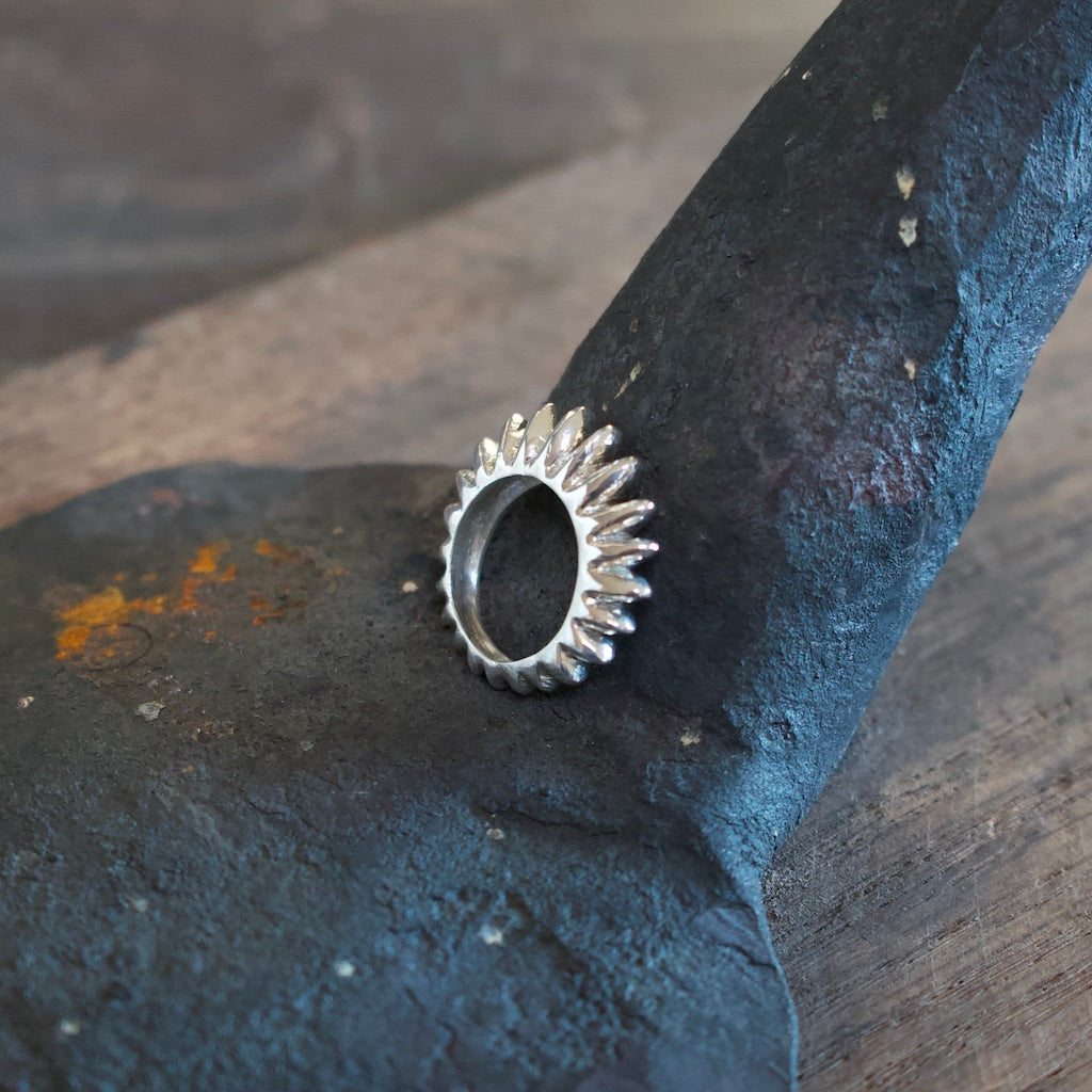 Spikes Ring Sterling Silver #8002