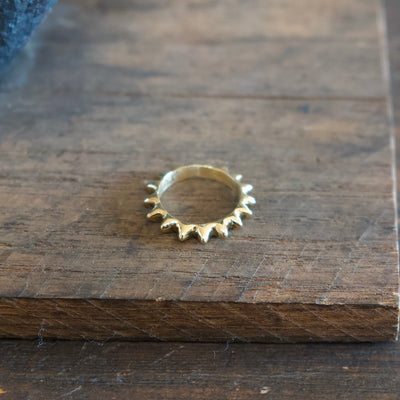 Small Spikes Ring 18K Gold #8001