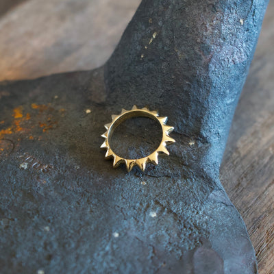 Small Spikes Ring 18K Gold #8001