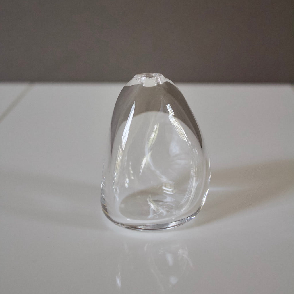 Clear Glass Bud Vases set of 5