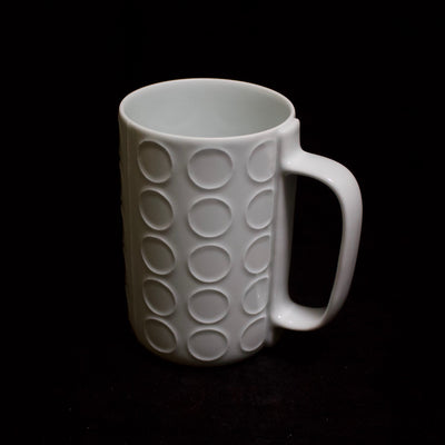 Shell Line Tall Mug Circles Pattern