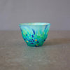 Frosted Glass Sake Cup #7013 Green