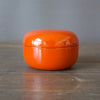 Round Lacquer Bonbonnière Orange